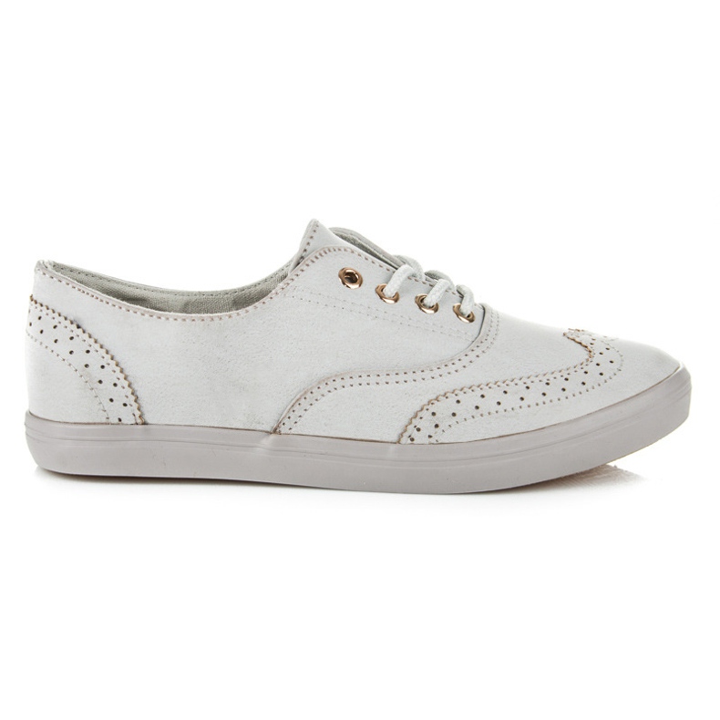 Marquiz Gebundene Turnschuhe für Damen grau