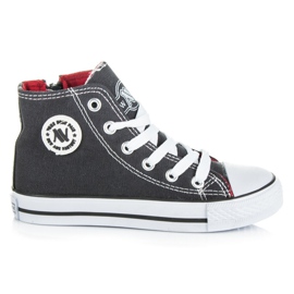 New Age Kinder-Sneaker mit Reißverschluss grau