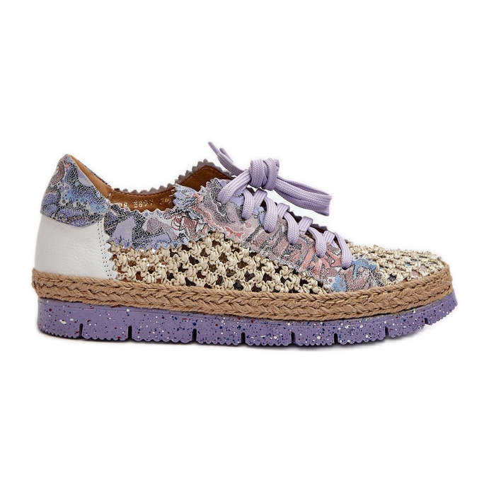 Damen-Lederschuhe Maciejka 05897-05 Lila violett