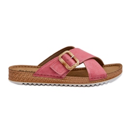 Bequeme Damen-Flip-Flops mit Schnalle Inblu VO000012 Pink rosa