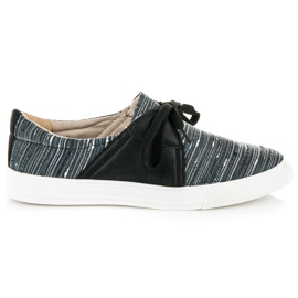 Kylie Turnschuhe mit ethnischem Muster schwarz