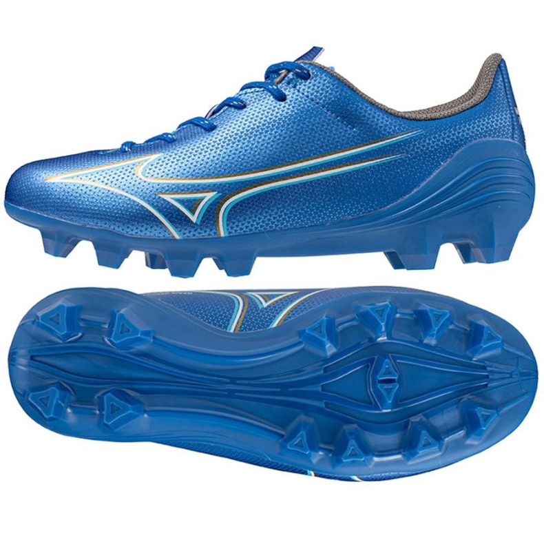 Mizuno Alfa Select Jr Fg Schuhe P1GB246527 blau