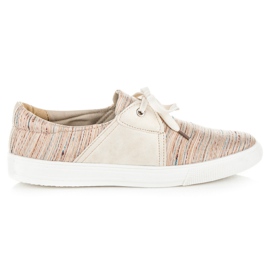 Kylie Turnschuhe mit ethnischem Muster braun