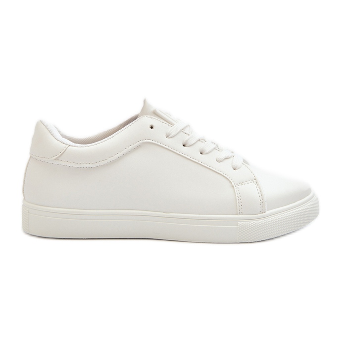 Weiße Diunna Damen Low Sneakers Sportschuhe aus Öko-Leder
