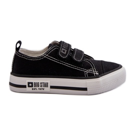 Kinder-Sneaker mit Klettverschluss Big Star LL374015 Schwarz