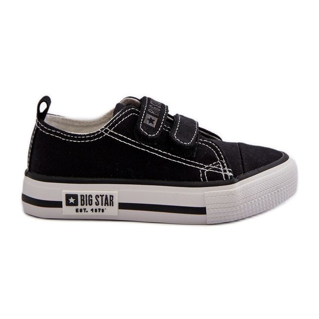 Kinder-Sneaker mit Klettverschluss Big Star LL374015 Schwarz