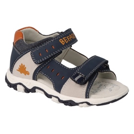 Befado Kindersandalen mit Ledereinsatz 170P098 Marineblau