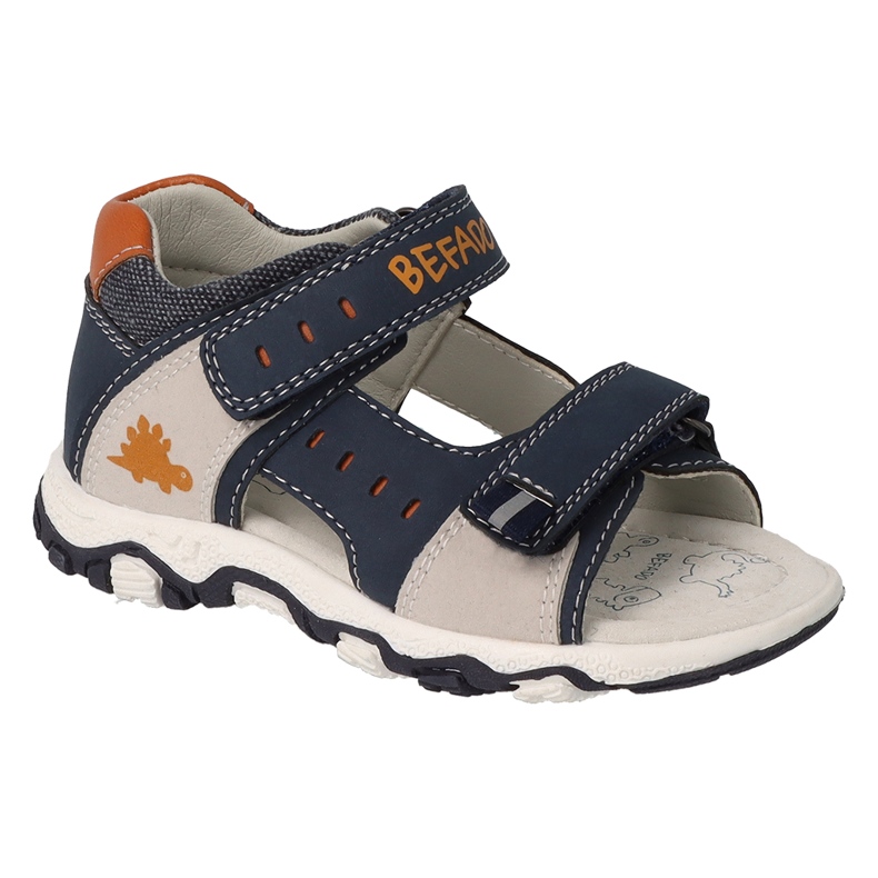 Befado Kindersandalen mit Ledereinsatz 170P098 Marineblau