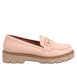 Nivetti Beige Plateau-Loafer