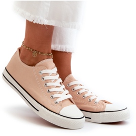 Klassische niedrige Damen-Sneaker in Rosa von Caelira