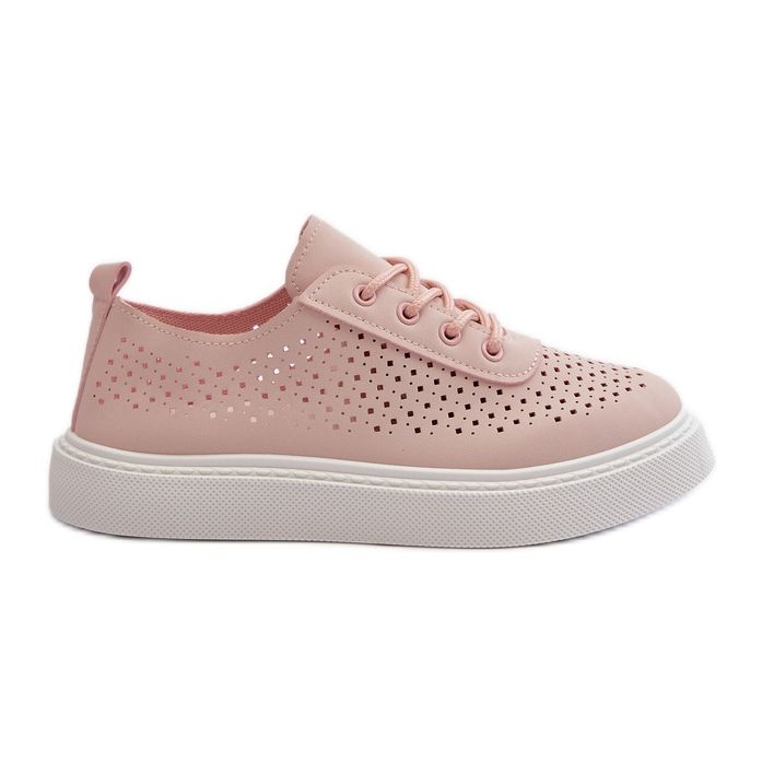 Durchbrochene Sneakers auf der Plattform, Pink Tanvi rosa