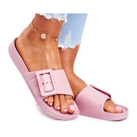 Damen Hausschuhe Big Star mit Schnalle Rosa FF274A387