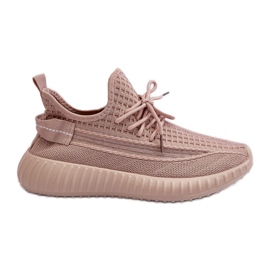 Damen-Slip-On-Sportschuhe aus Stoff, Pink Nelmarie rosa