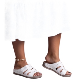 Weiße klassische Karime-Flip-Flops