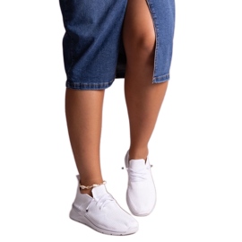 Weiße Gaberla-Slip-On-Sneaker