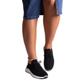 Schwarze Muaza-Sportsneaker