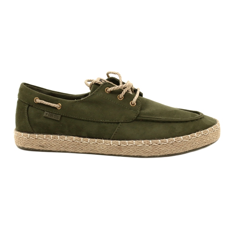 Herren-Espadrilles zum Schnüren Big Star NN174055 Khaki grün