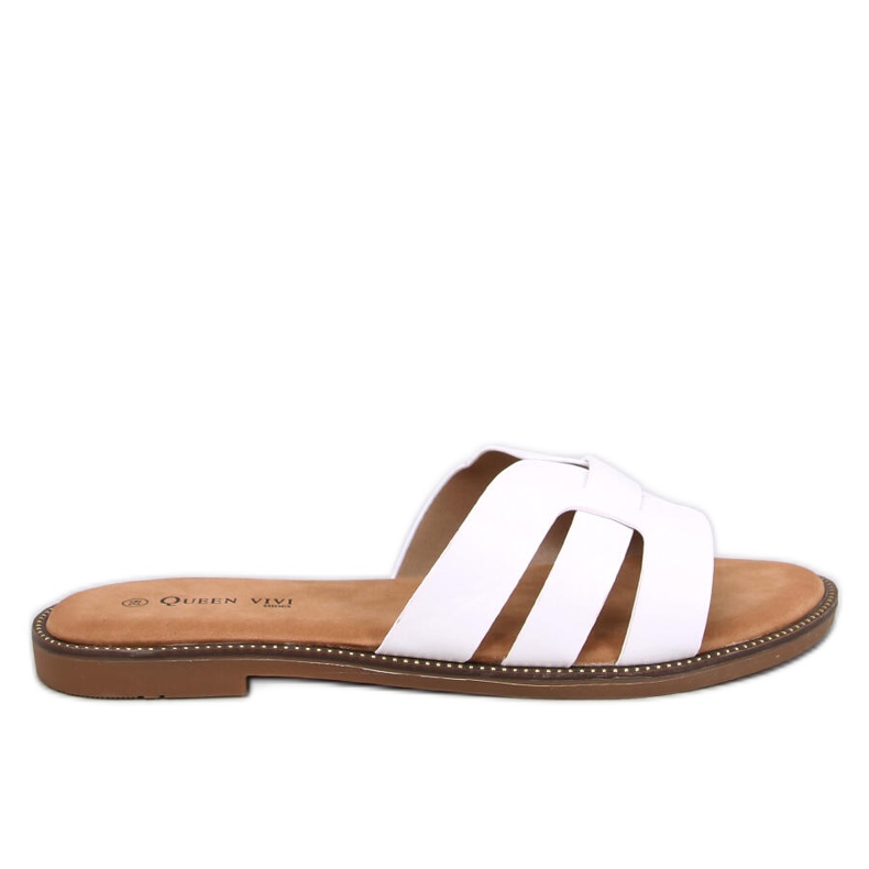 Charnes Weiße Damen-Flip-Flops