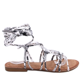 Morin Serpentine Gladiator-Sandalen grau