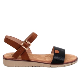 Almera Schwarze Damensandalen