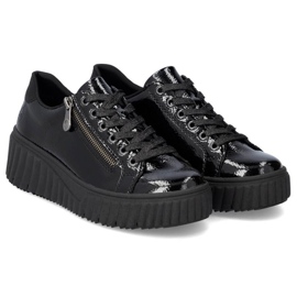 Rieker W N2501-00 schwarze Keilschuhe