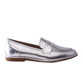 Palinka-Mokassins in Silbermetallic silber-