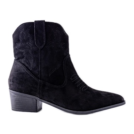 Schwarze Anesa-Stiefeletten mit hohem Absatz