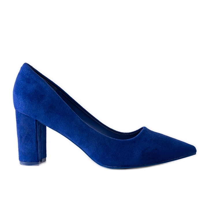 Marineblaue Wildlederpumps von Laitina