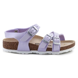Birkenstock Kumba Shiny Lizard Sandalen 1026907 violett