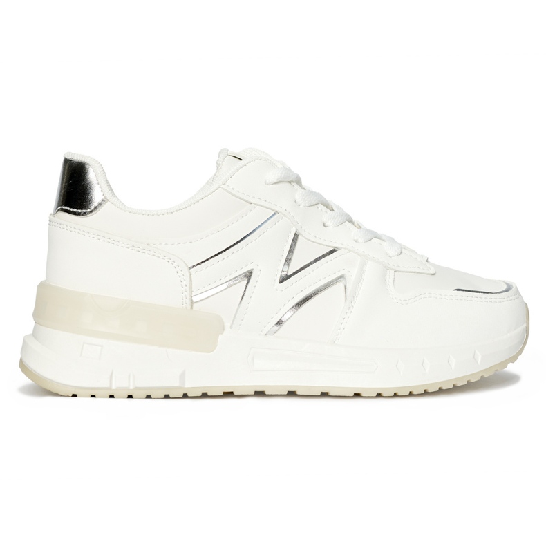 Weiße, bequeme Damen-Sneaker