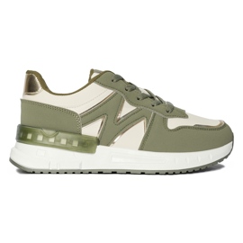 Grüne bequeme Damen-Sneaker