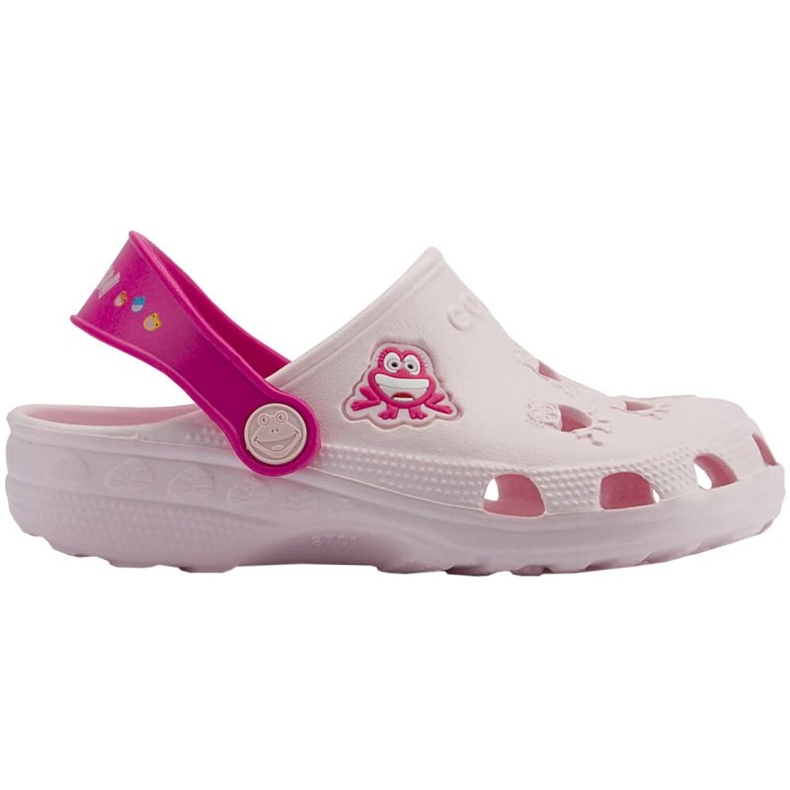 Coqui Little Frog Clogs 8701-100-5536A/8701-100-5536 rosa