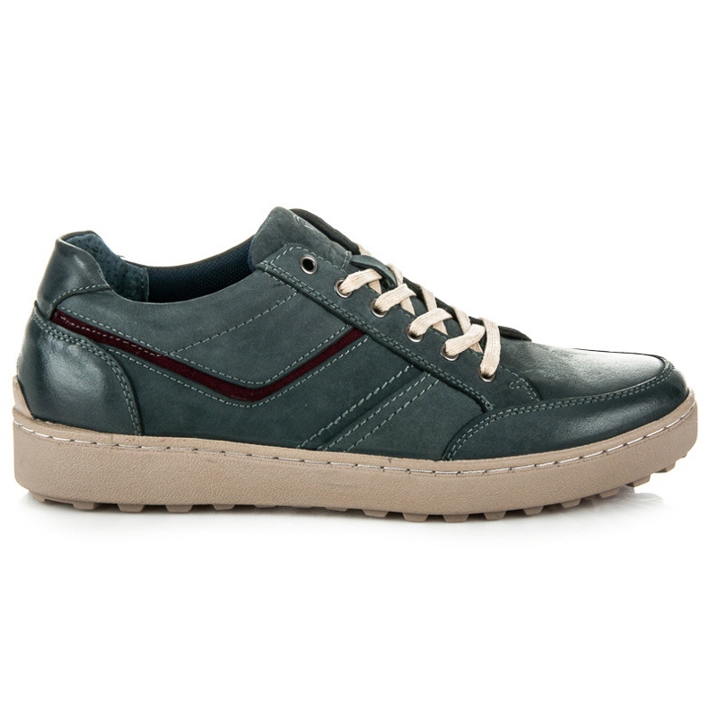 New Age Sportschuhe aus Leder blau