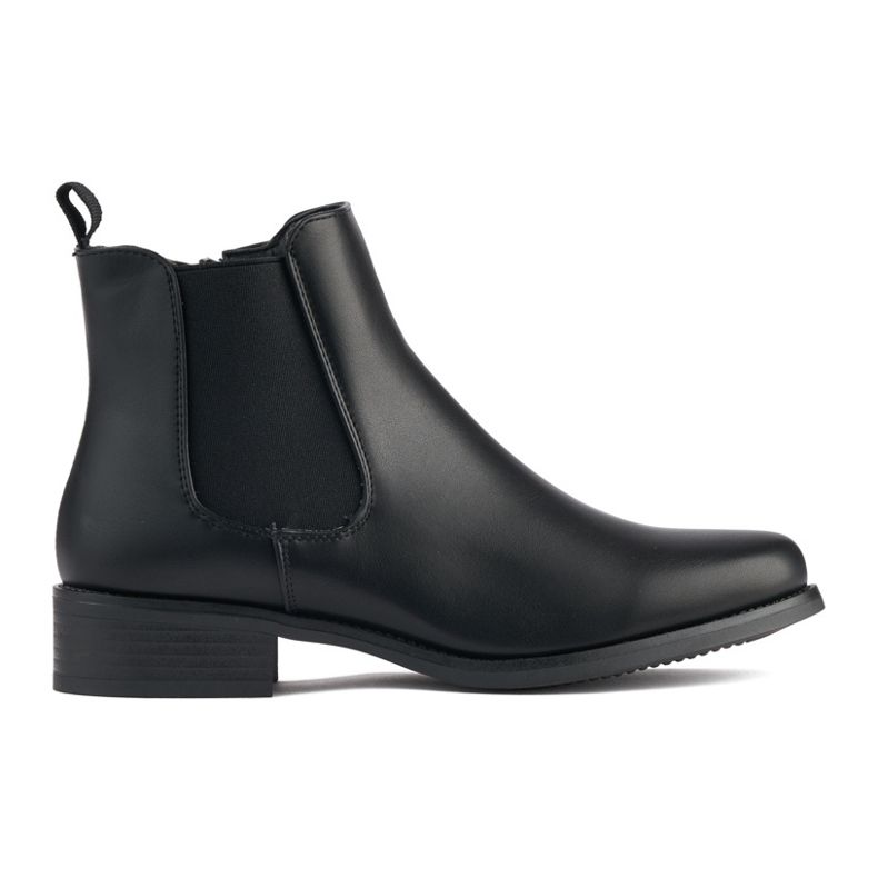 Schwarze Chelsea-Stiefel für Damen