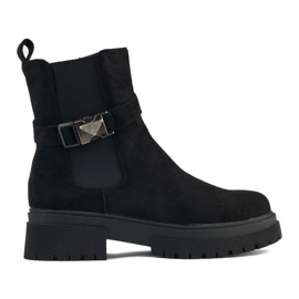 Schwarze Damenstiefeletten