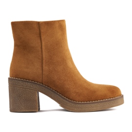 Braune Damenstiefeletten