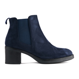 Marineblaue klassische Stiefeletten