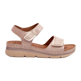 Evento Damensandalen mit Klettverschluss, Beige