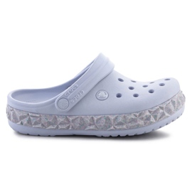 Crocs Crockband Geometric Glitter Band Clog 210134-5AF Flip-Flops lila