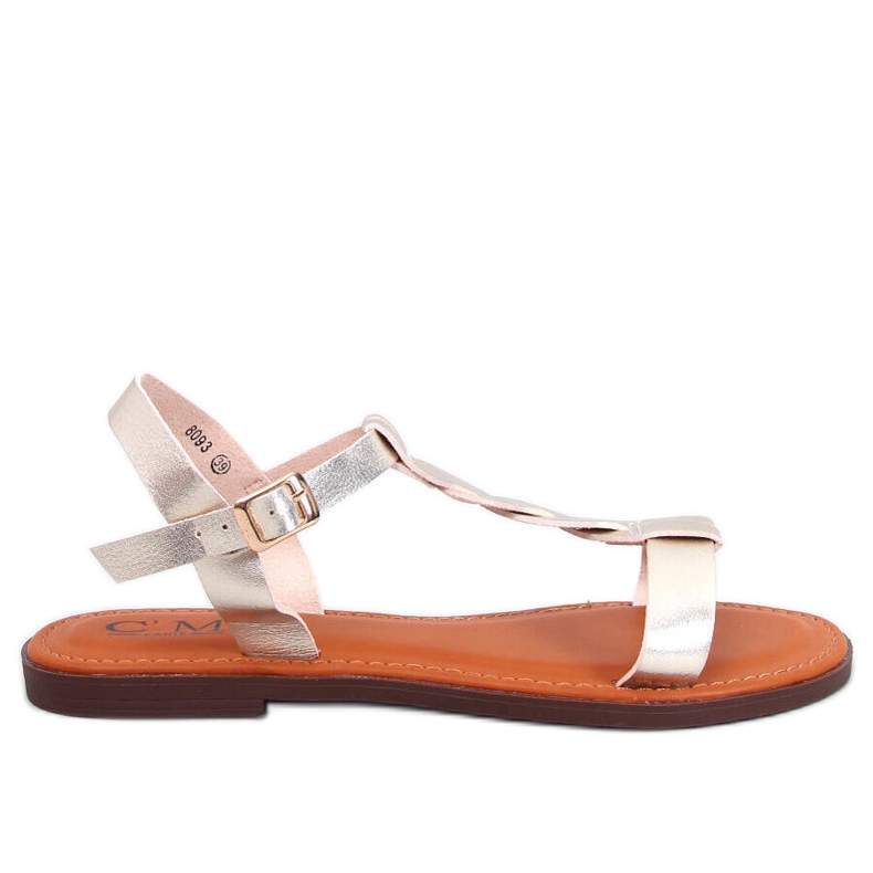 Pourta Gold Damensandalen golden