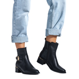 Schwarze elegante Stiefeletten