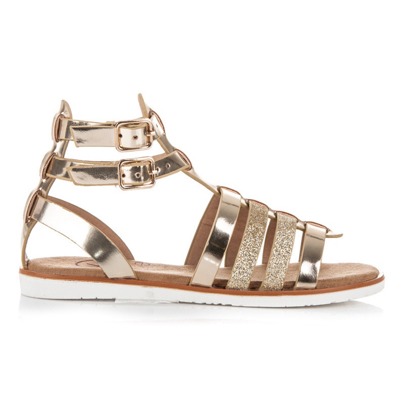 Kylie Römische Sandalen gelb