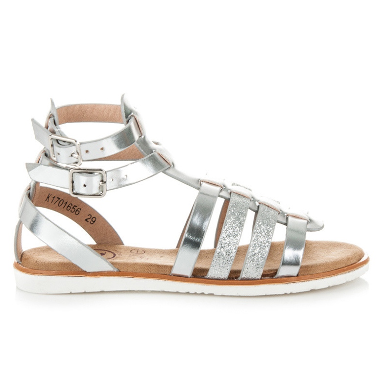 Kylie Römische Sandalen grau