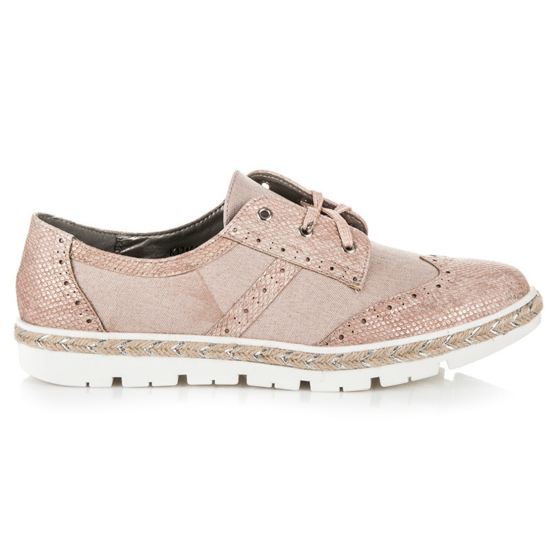 Kylie-Schuhe zum Schnüren rosa