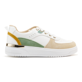 Mehrfarbige Plateau-Sportschuhe für Damen