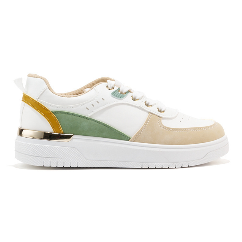 Mehrfarbige Plateau-Sportschuhe für Damen