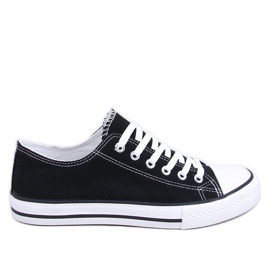 Klassische Damensneaker von Basic Black schwarz