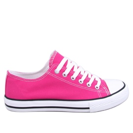 Klassische Damen-Sneaker Basic Fuchsia rosa