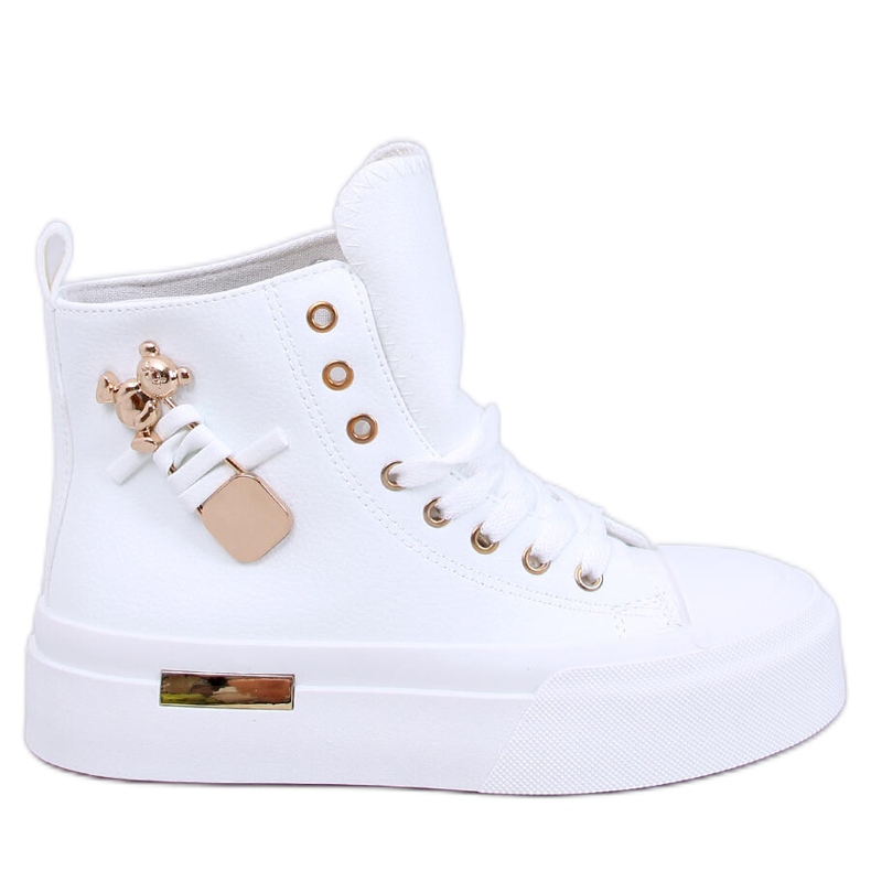 Weiße High-Top-Sneaker von Abba