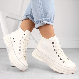 Damen-Sneaker mit hohem Plateau, weiß Big Star OO274064